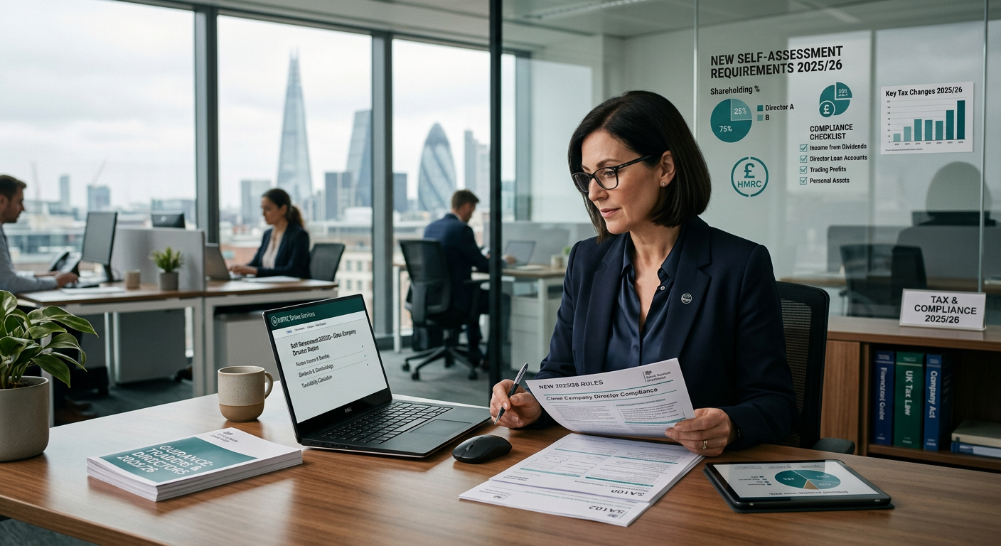 New Self-Assessment Requirements for Traders and Close Company Directors (2025/26)